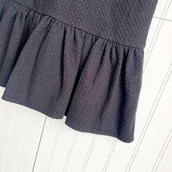 Rebecca Taylor Size 2 Black Cap Sleeve Honeycomb Dress NEW! - Picture 6 of 7